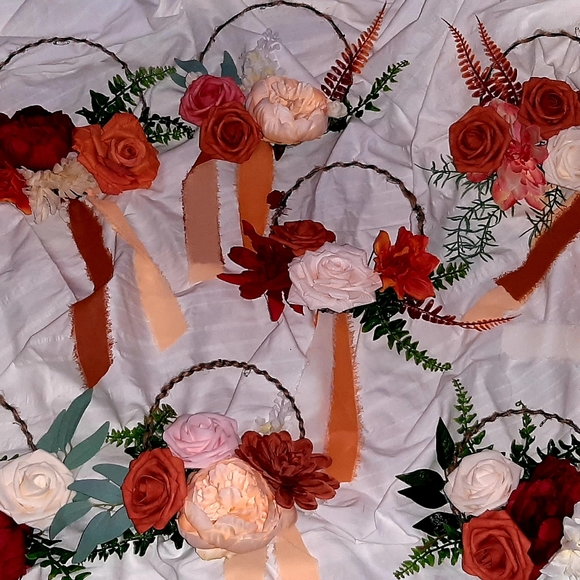 lings moments Wall Decor Sunset Terracotta Hoop Wedding Decor